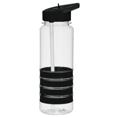 24 Oz Tritan Banded Gripper Bottle Custom Black