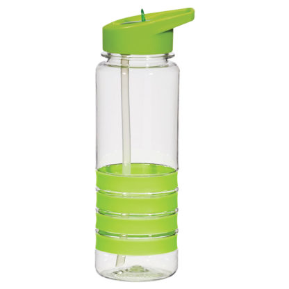 24 Oz Tritan Banded Gripper Bottle Custom Green