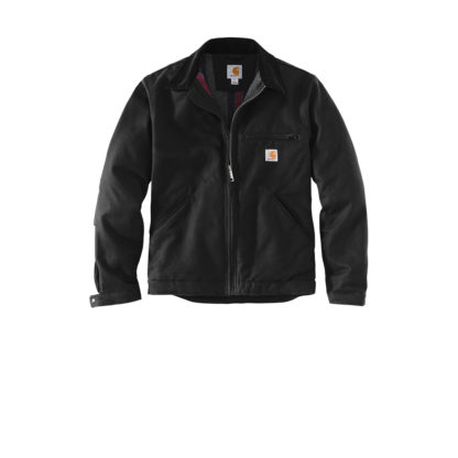 Carhartt Duck Detroit Jacket Black Front