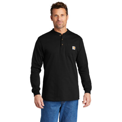 Carhartt Long Sleeve Henley Tshirt Black