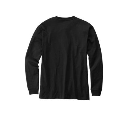 Carhartt Long Sleeve Henley Tshirt Black Back