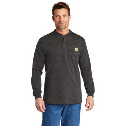 Carhartt Long Sleeve Henley Tshirt Carbon heather