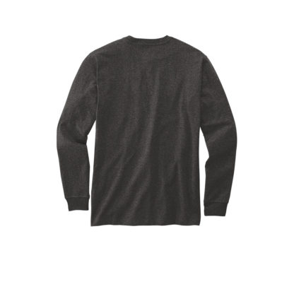 Carhartt Long Sleeve Henley Tshirt Carbon heather Back