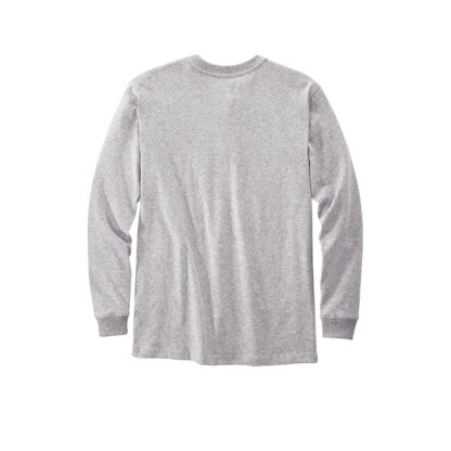 Carhartt Long Sleeve Henley Tshirt Heather Grey Back