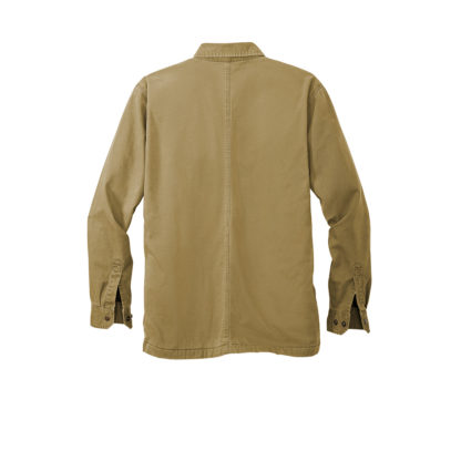 Carhartt Rugged Flex Fleece Lined Shirt Jac Dark Khaki Back