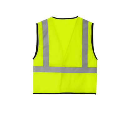 CornerStone Ansi 107 Class 2 Economy Mesh One Pocket Vest Safety Yellow Back