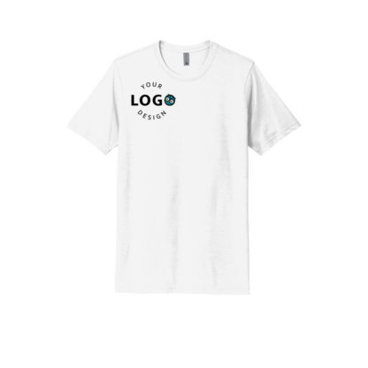 Custom T-Shirt-White Left Pocket Logo