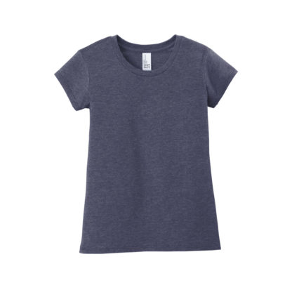 District Girls Very Important Tee Heather Navy Front