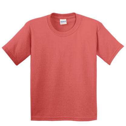 Gildan Youth Heavy Cotton 100 Cotton Tshirt Coral