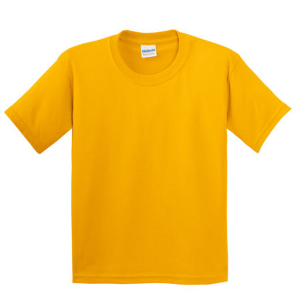 Gildan Youth Heavy Cotton 100 Cotton Tshirt Gold Yellow