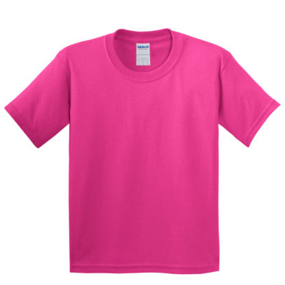 Gildan Youth Heavy Cotton 100 Cotton Tshirt Heliconia Pink