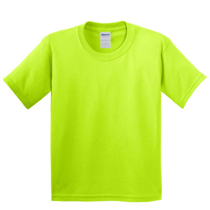 Gildan Youth Heavy Cotton 100 Cotton Tshirt Safety Green