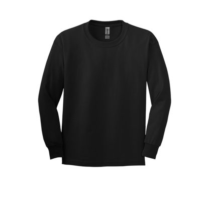 Gildan Youth Ultra Cotton Long Sleeve Tshirt Black