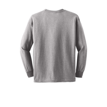 Gildan Youth Ultra Cotton Long Sleeve Tshirt Grey