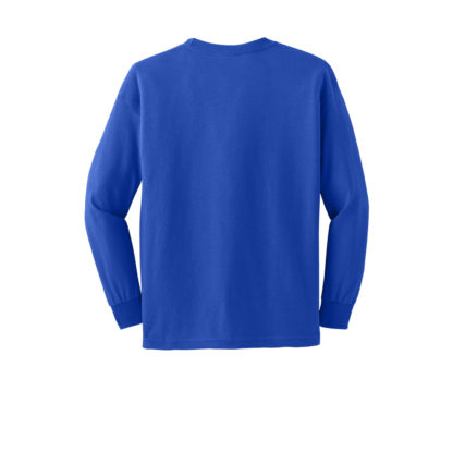 Gildan Youth Ultra Cotton Long Sleeve Tshirt Royal Blue