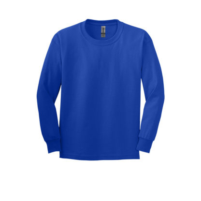 Gildan Youth Ultra Cotton Long Sleeve Tshirt Royal Blue