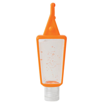 Hand Sanitizer with Silicone Holder Orange Custom