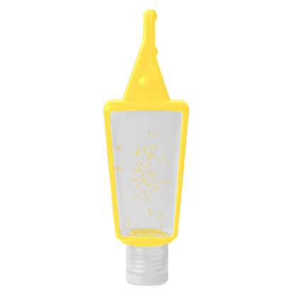 Hand Sanitizer with Silicone Holder Yellow Custom