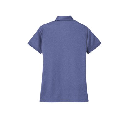 Port Authority Ladies Heather Silk Touch Performance Polo Royal Heather Back