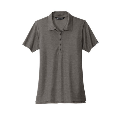 TravisMathew Ladies Oceanside heather Polo Black Heather