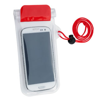 Waterproof Phone Pouch with Cord Custom Red