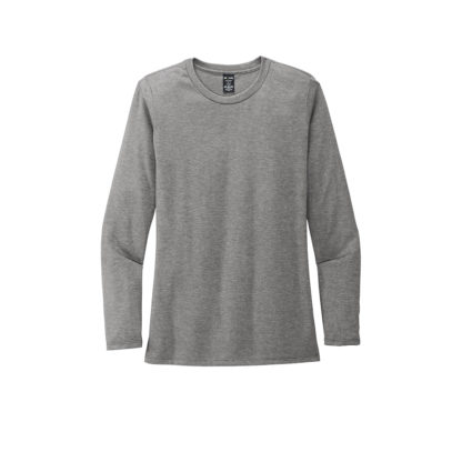 Allmade Womens Tri Blend Long Sleeve Tee Aluminum Grey