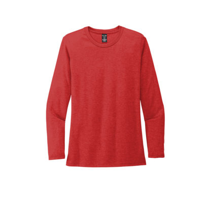 Allmade Womens Tri Blend Long Sleeve Tee Rise Up Red