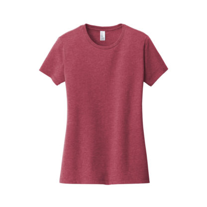 District Womens Very Important Tee Heathered Cardinal