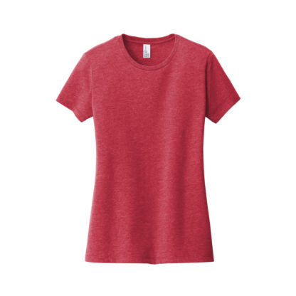 District Womens Very Important Tee Heathered Red