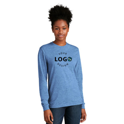 Next Level Apparel Unisex CVC Long Sleeve Tee Center Logo