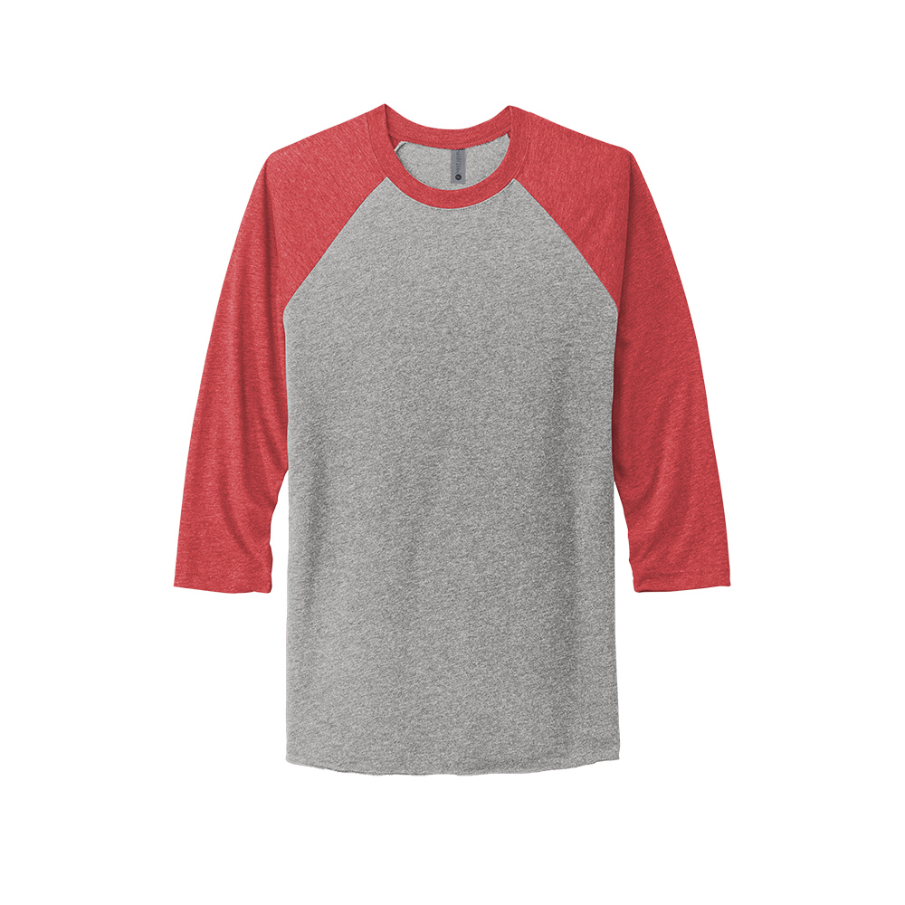 Next Level Unisex Tri-Blend Long Sleeve T-Shirt Hoodie Vintage Red XS