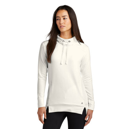 Ogio Ladies Luumg Pullover Fleece Hoodie Ivory Snow