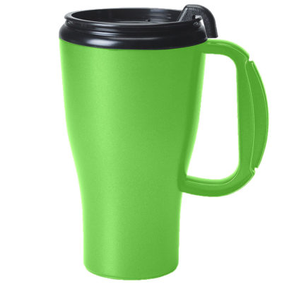 16 Oz Omega Mug with Slider Lid Lime Green