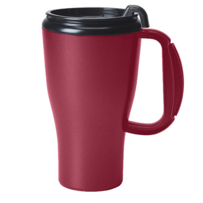 16 Oz Omega Mug with Slider Lid Maroon