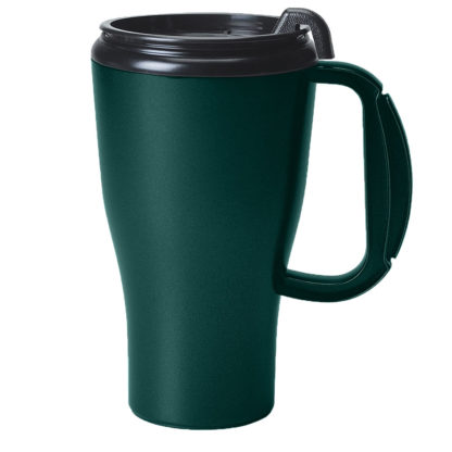 16 Oz Omega Mug with Slider Lid Metallic Green