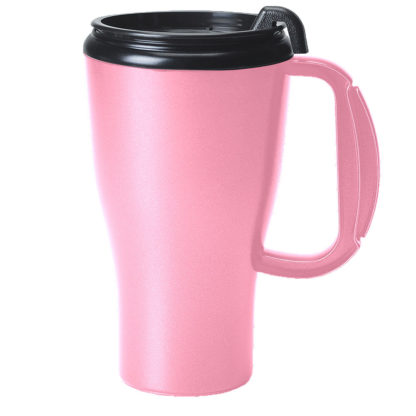 16 Oz Omega Mug with Slider Lid Pink