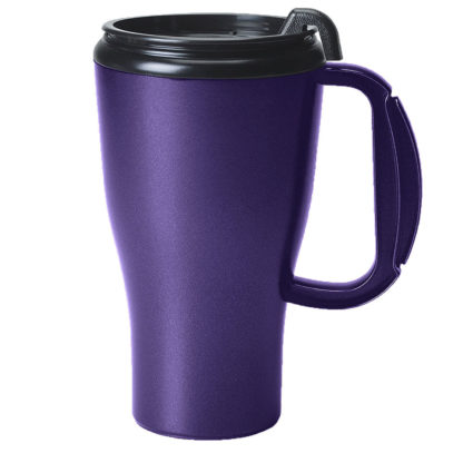 16 Oz Omega Mug with Slider Lid Purple