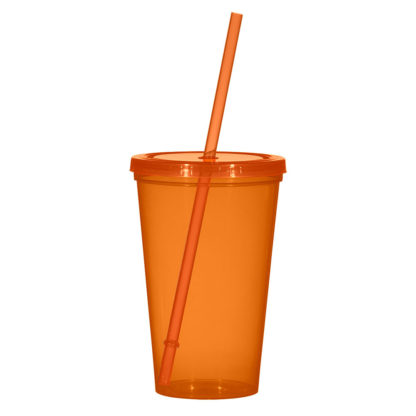 20 oz Sunsplash Single Wall Tumbler Orange