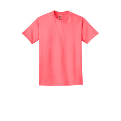 Port and Company Beach Wash Garment Dyed Tee Neon Coral