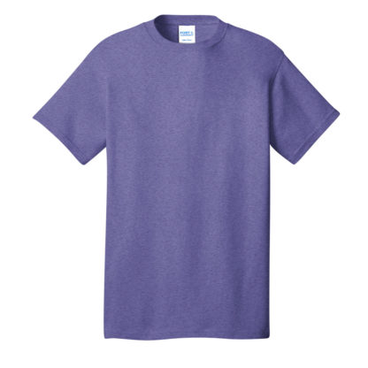 Port and Company Core Cotton Tee Heather Purple