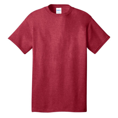 Port and Company Core Cotton Tee Heather Red