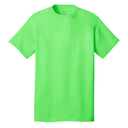 Port and Company Core Cotton Tee Neon Green