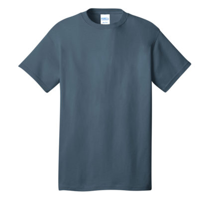 Port and Company Core Cotton Tee Steel Blue