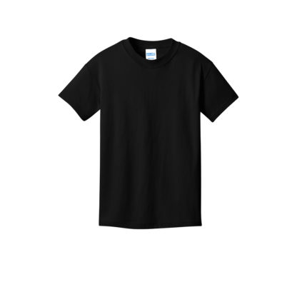 Port and Company Youth Core Cotton DTG Tee Jet Black