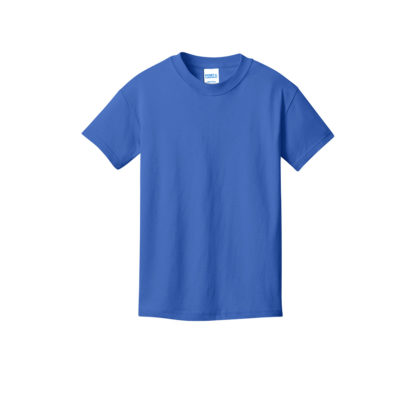 Port and Company Youth Core Cotton DTG Tee Royal