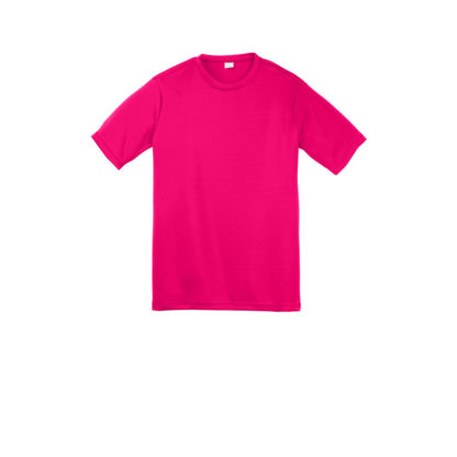 Sport Tek Youth PosiCharge Competitor Tee Pink Raspberry