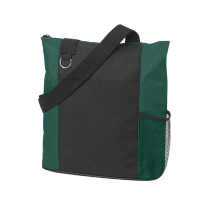 Custom Tote Bags Forest Green with Black