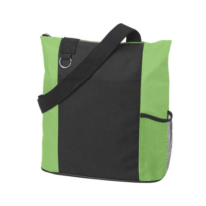 Custom Tote Bags Lime Green with Black