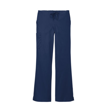 WonderWink Women's Petite WorkFlex Flare Leg Cargo Pant Navy