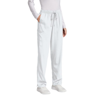 WonderWink Women's Premier Flex Cargo Pant White